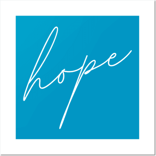 SheHopes HOPE diagonal Design Posters and Art